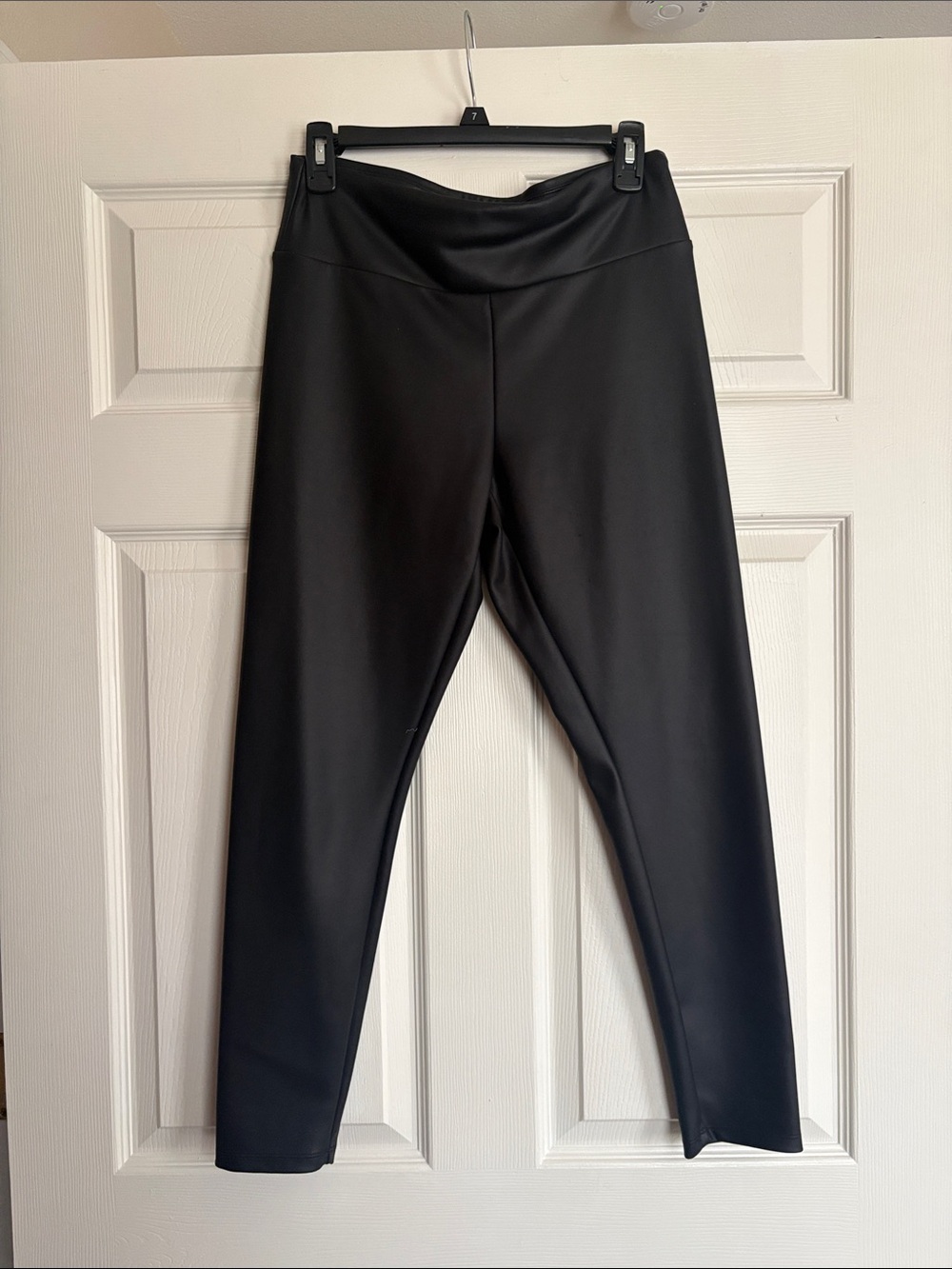 Black Faux Leather Leggings